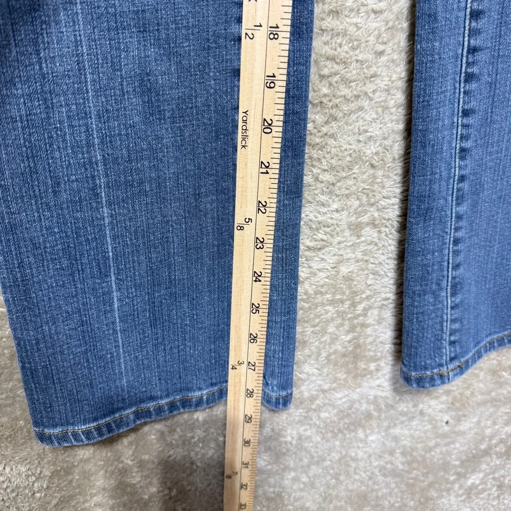 Michael Kors vintage Jeans Women 2/31 Blue Straight Leg Contrast Stitch Mid Rise